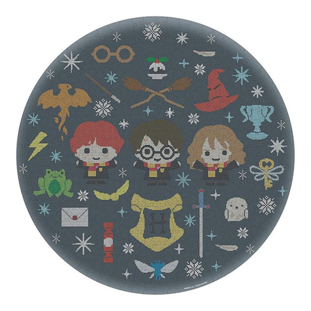 Harry Potter - Puzzle s 500 dílky v ozdobné krabičce (Vánoce v Bradavicích)