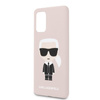 Karl Lagerfeld Vollsilikon Iconic - Samsung Galaxy S20+ Tasche (Rosa)