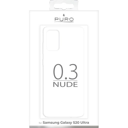 PURO 0.3 Nude - Pouzdro pro Samsung Galaxy S20 Ultra (průhledné)