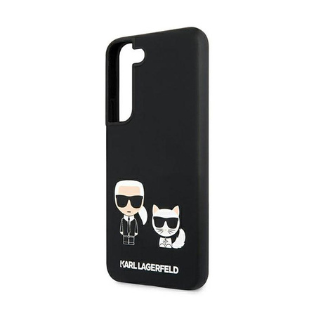 Karl Lagerfeld Slilicone Karl & Choupette - Samsung Galaxy S22+ Tasche (schwarz)