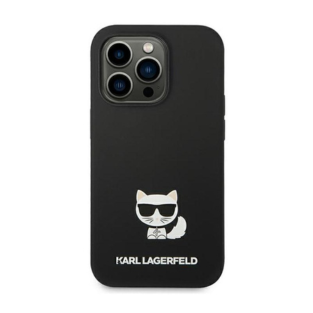 Karl Lagerfeld Choupette Body - Case for iPhone 14 Pro (Black)