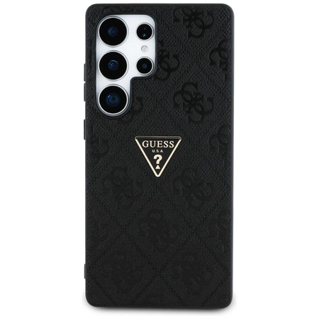 Guess Hot Stamp 4G Pattern Triangle Metal Logo - Pouzdro pro Samsung Galaxy S25 Ultra (černé)