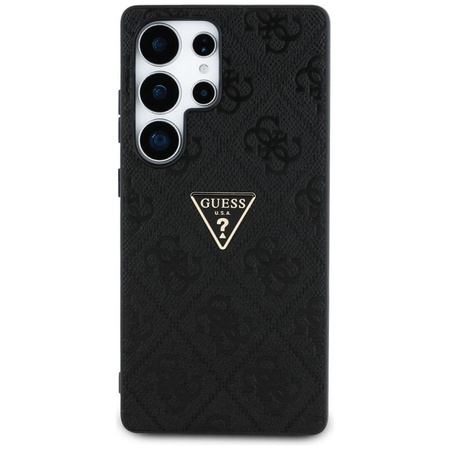 Pouzdro Guess Hot Stamp 4G Pattern Triangle Metal Logo - Samsung Galaxy S25 Ultra (černé)