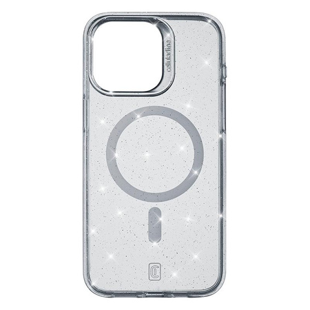 Cellularline Sparkle Mag - iPhone 15 Pro MagSafe Case (Transparent)