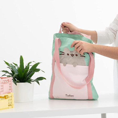 Pusheen - Borsa shopping in tessuto 35x40 cm