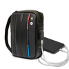 BMW Carbon Tricolor - Tasche / Organizer mit externem USB-Anschluss (schwarz)
