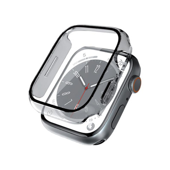 Crong Hybrid Watch tok - tok üveggel Apple Watch 41mm-es órához (átlátszó)