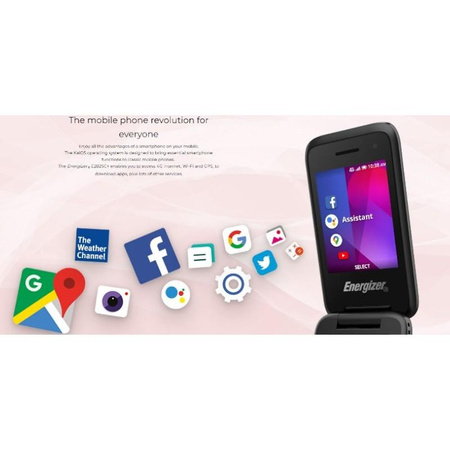 Energizer E282SC+ - Telefon 512MB RAM 4GB 2,8" 4G LTE Dual SIM EU/UK (černý)