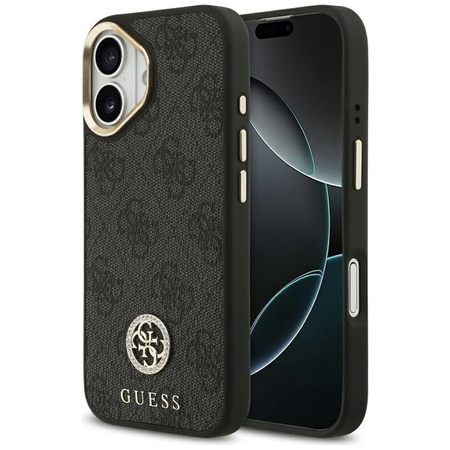 ETUI DO IPHONE 17 do MAGSAFE GUESS CZARNE ORYGINALNE ELEGANCKIE MODNE CASE