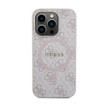 Guess 4G Collection Leather Metal Logo MagSafe - iPhone 13 Pro Case (pink)