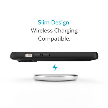 Speck Presidio2 Pro - Antibacterial case for iPhone 14 / iPhone 13 (Black / Black / White)