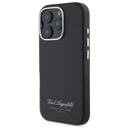 Karl Lagerfeld Hotel RSG - Coque pour iPhone 16 Pro Max (noir)