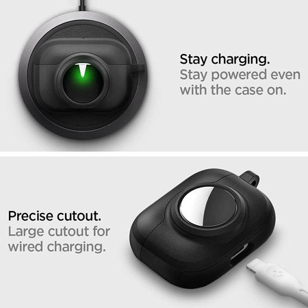 Spigen Tag Armor Duo - Tasche für Apple Airpods Pro 1 / 2 / AirTag (Schwarz)