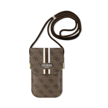 Guess 4G Stripes - Crossbody phone bag (brown)