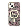 Guess Flower MagSafe - iPhone 14 tok (rózsaszín)