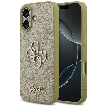 ETUI DO IPHONE 17 GUESS ORYGINALNE ZŁOTE BROKATOWE ELEGANCKIE MODNE CASE
