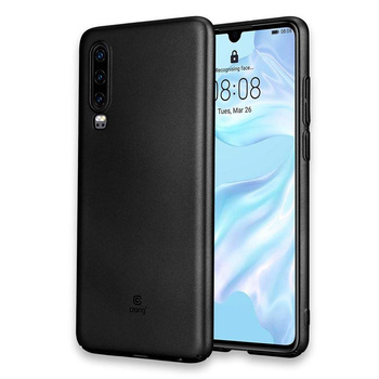 Crong Smooth Skin - Pouzdro pro Huawei P30 (černé)