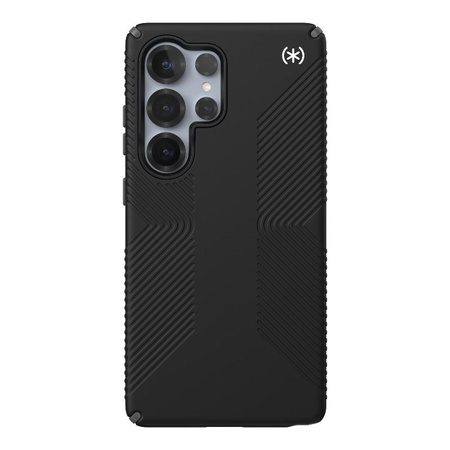 Speck Presidio2 Grip - Samsung Galaxy S25 Ultra tok (fekete/lemezszürke/fehér)