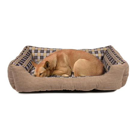 Soft couch bed for dog 75 x 58 x 19 cm roz. L (beige)