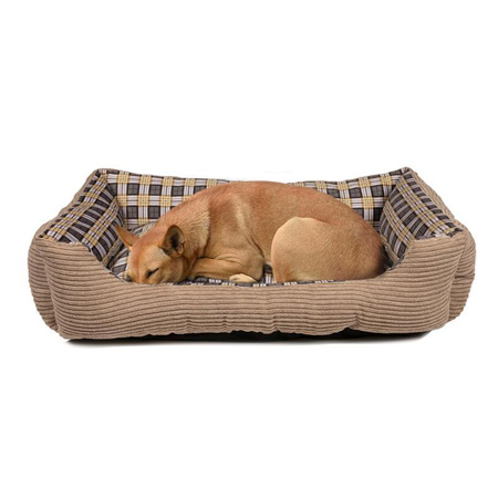 Weiches Sofabett für Hunde 75 x 58 x 19 cm roz. L (beige)