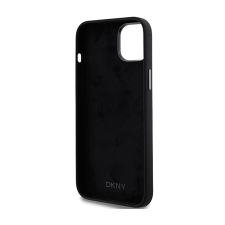 DKNY Liquid Silicone Metal Logo - pouzdro pro iPhone 15 / 14 / 13 (černé)