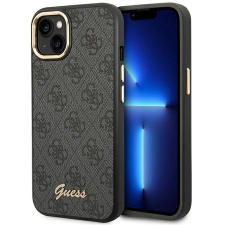 Guess 4G fém fényképezőgép tok - iPhone 14 Plus tok (fekete)