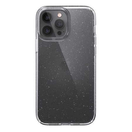 Speck Presidio Perfect-Clear with Glitter - Etui iPhone 13 Pro Max /  iPhone 12 Pro Max z powłoką MICROBAN (Clear/Platinum Glitter)