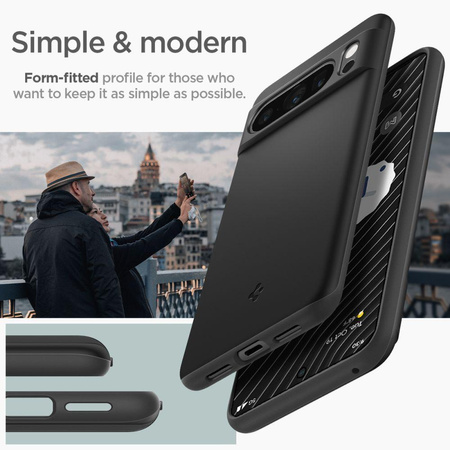 Spigen Thin Fit - Gehäuse für Google Pixel 8 Pro (Schwarz)