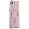 Guess IML Glitter Circle MagSafe - tok iPhone 16e készülékhez (rózsaszín)