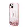 Karl Lagerfeld Liquid Glitter Big Logo Case - iPhone 14 Case (pink)
