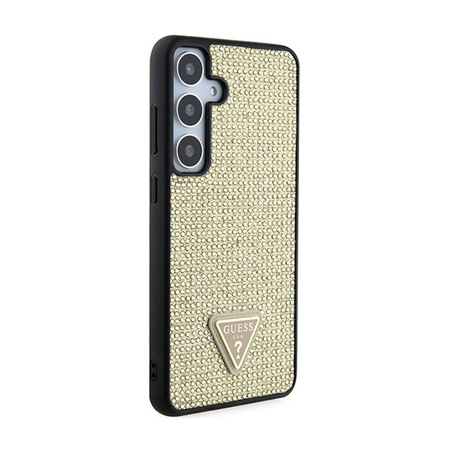 Guess Rhinestone Triangle - Hülle für Samsung Galaxy S24 (Gold)