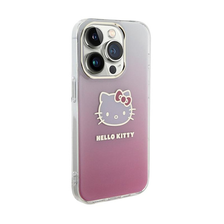 Hello Kitty IML Gradient Electrop Kitty Head - Hülle für iPhone 13 Pro (rosa)