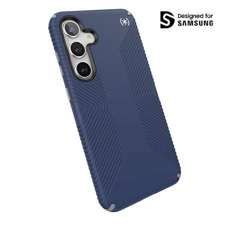 Speck Presidio2 Grip - Étui Samsung Galaxy S24+ (Bleu côtier / Gris poussière)