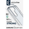 Cellularline Clear Strong - Samsung Galaxy S23+ Hülle mit antimikrobiellem Schutz (klar)