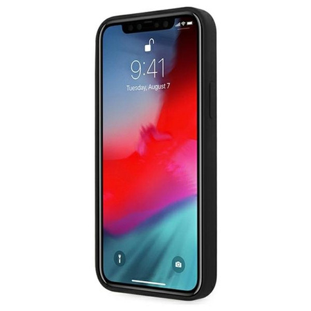 Pouzdro Karl Lagerfeld Fullbody Silicone Iconic - iPhone 12 Pro Max (černé)