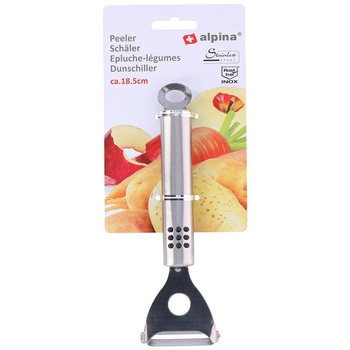 Alpina - Stainless steel vegetable peeler 18,5 cm (silver)