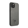 Guess Saffiano Triangle Logo Case - iPhone 14 Case (silver)