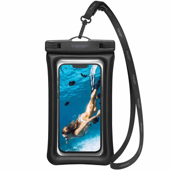 Spigen A610 Universal Waterproof Float Case - Gehäuse für Smartphones bis zu 6,9" (Schwarz)