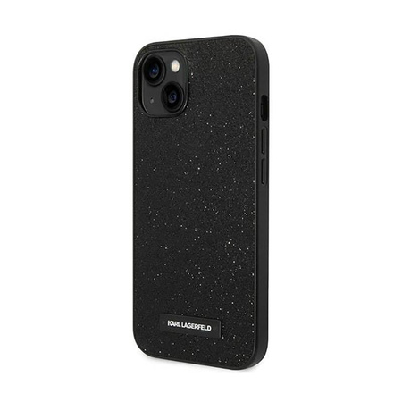 Karl Lagerfeld Glitter Plaque Logo - iPhone 14 Plus Case (black)