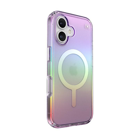 Speck Presidio2 Lux MagSafe - iPhone 16 Hülle (Fantastisches Lila / Transparent)