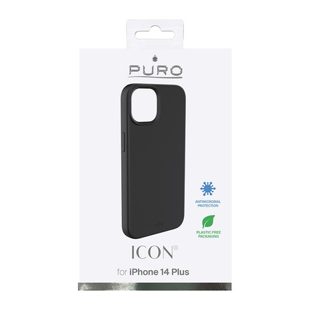 PURO ICON Cover - Tasche iPhone 14 Plus (schwarz)