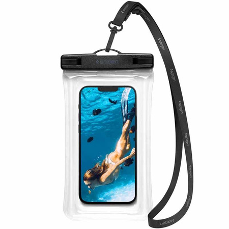 Spigen A610 Universal Waterproof Float Case - Étui pour smartphones jusqu'à 6,9" (transparent)