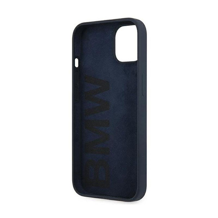 BMW Silicone Signature Logo - Coque pour iPhone 13 mini (bleu foncé)