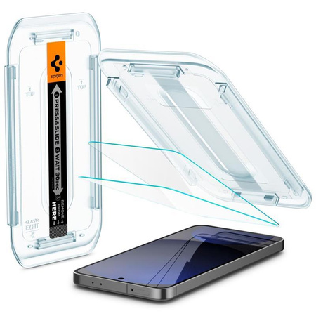 Spigen GLAS.TR EZ FIT 2er-Pack - gehärtetes Glas für Samsung Galaxy S24 FE (2 Stück)