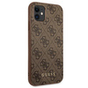 Guess 4G Metal Gold Logo - Coque pour iPhone 11 (marron)