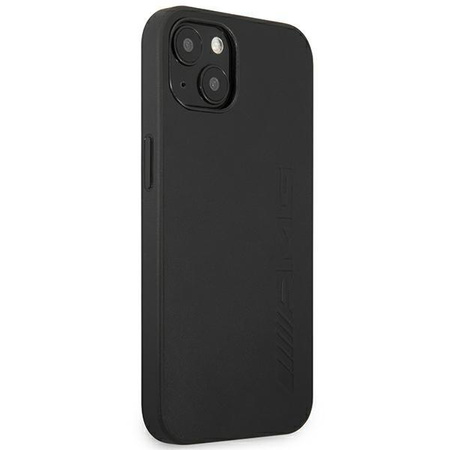 AMG Leather Hot Stamped - Tasche für iPhone 14 (Schwarz)