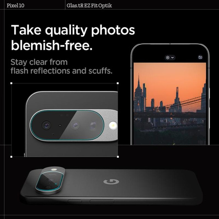 SZKŁO HARTOWANE NA APARAT DO GOOGLE PIXEL 10 SPIGEN SZYBKA OBIEKTYW 9H 2SZT