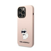 Karl Lagerfeld Silicone NFT Choupette - pouzdro pro iPhone 14 Pro (růžové)