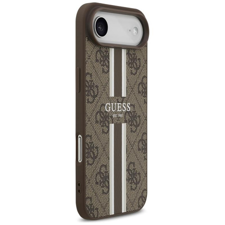 Guess 4G Printed Stripes MagSafe - Pouzdro iPhone Air (hnědé)