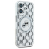 Karl Lagerfeld IML Monogram Karl & Choupette Head MagSafe - Coque iPhone 16 (Transparent)